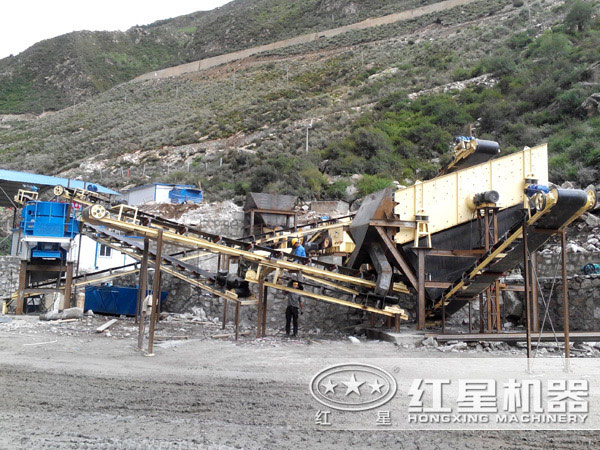 安山巖制砂機(jī)現(xiàn)場實拍