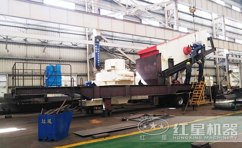 移動制砂、篩分機車間高清圖