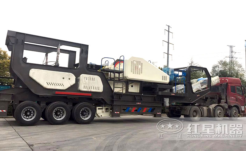 移動(dòng)汽車打石子機(jī)發(fā)貨圖